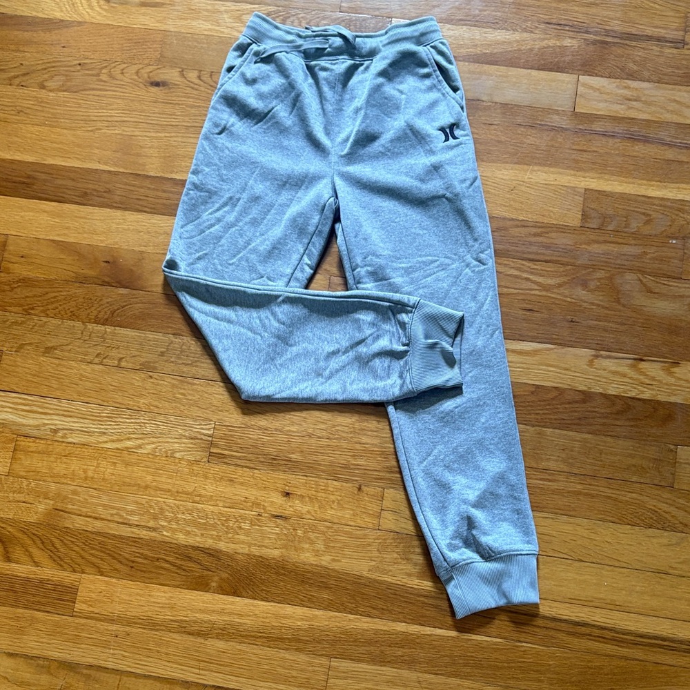 Hurley Light Gray Kids Fleece Joggers